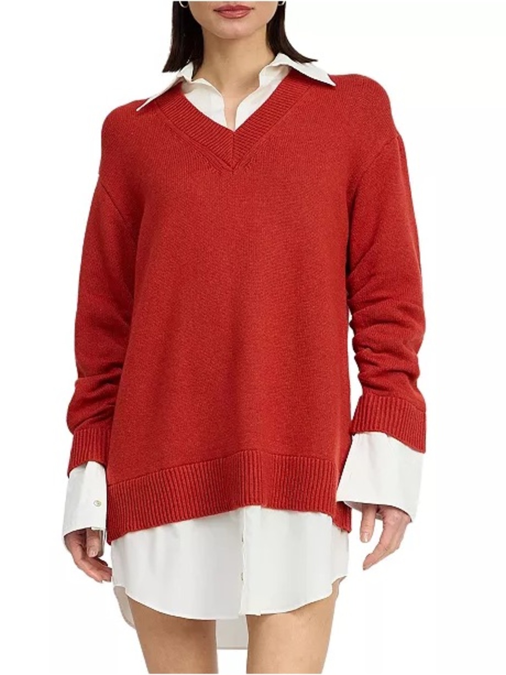 Stylish Collared Sweater Dress!